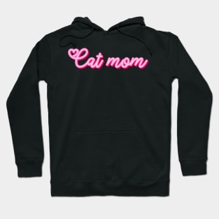 Cat mom funny text Hoodie